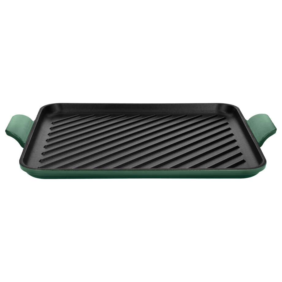 SILVERCREST Gietijzeren grillplaat of pizzaplaat (Grillplaat/groen) afbeelding 