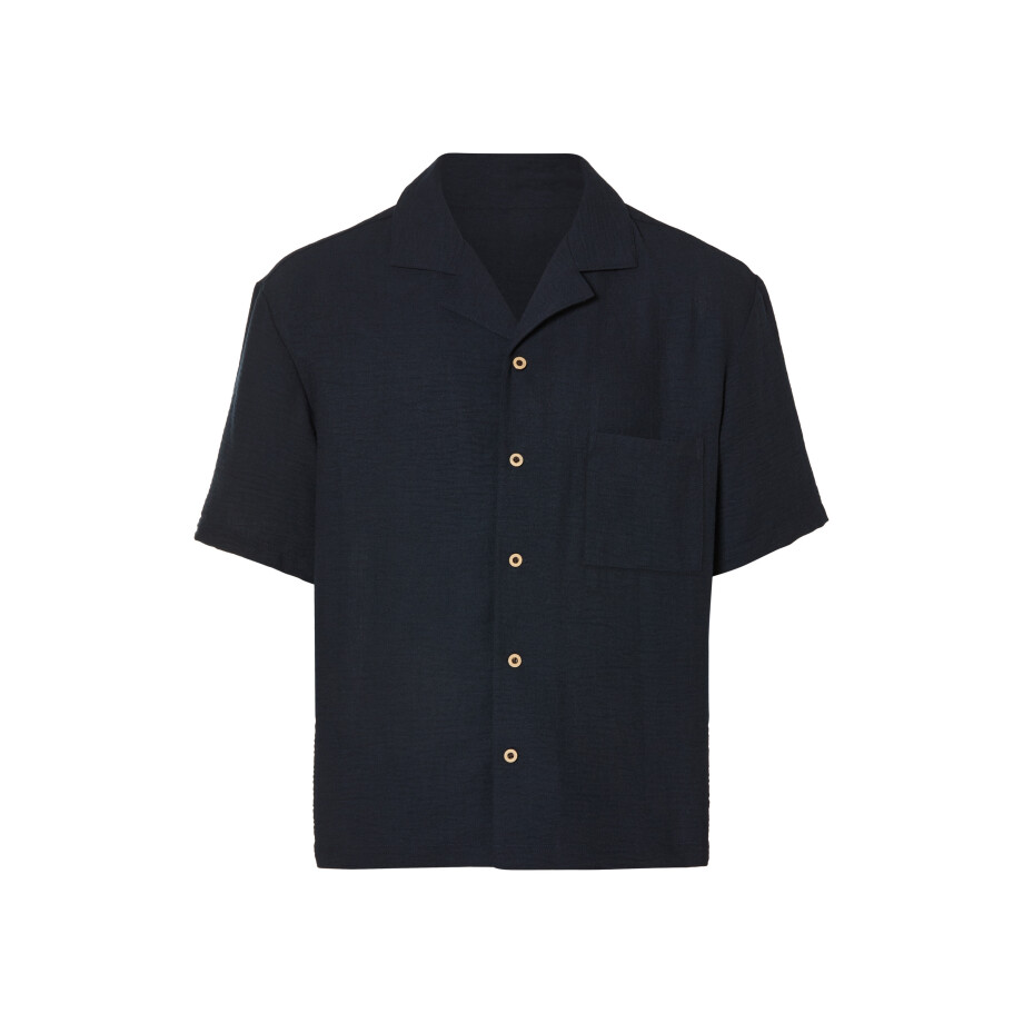 esmara Men Heren overhemd (Marineblauw, S) afbeelding 1