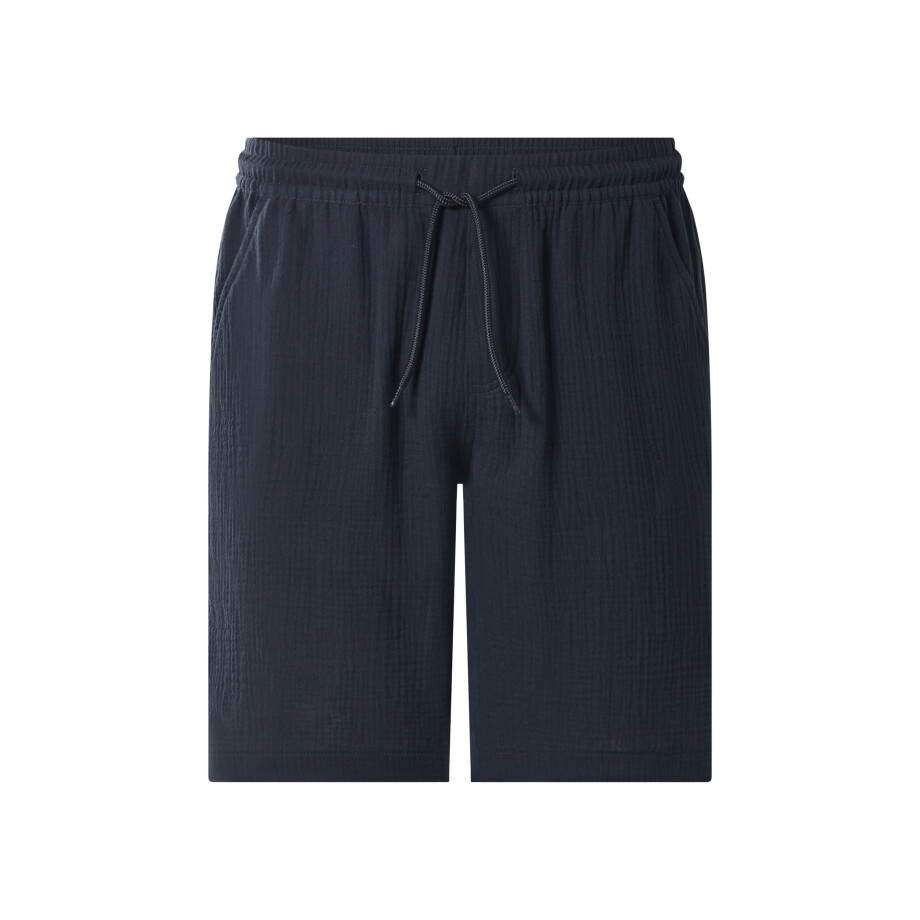 esmara Men Korte mousseline heren broek (Marineblauw, XL) afbeelding 1