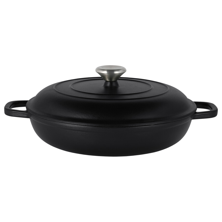 SILVERCREST Gietijzeren hapjespan, Ø30 cm (zwart) afbeelding 1