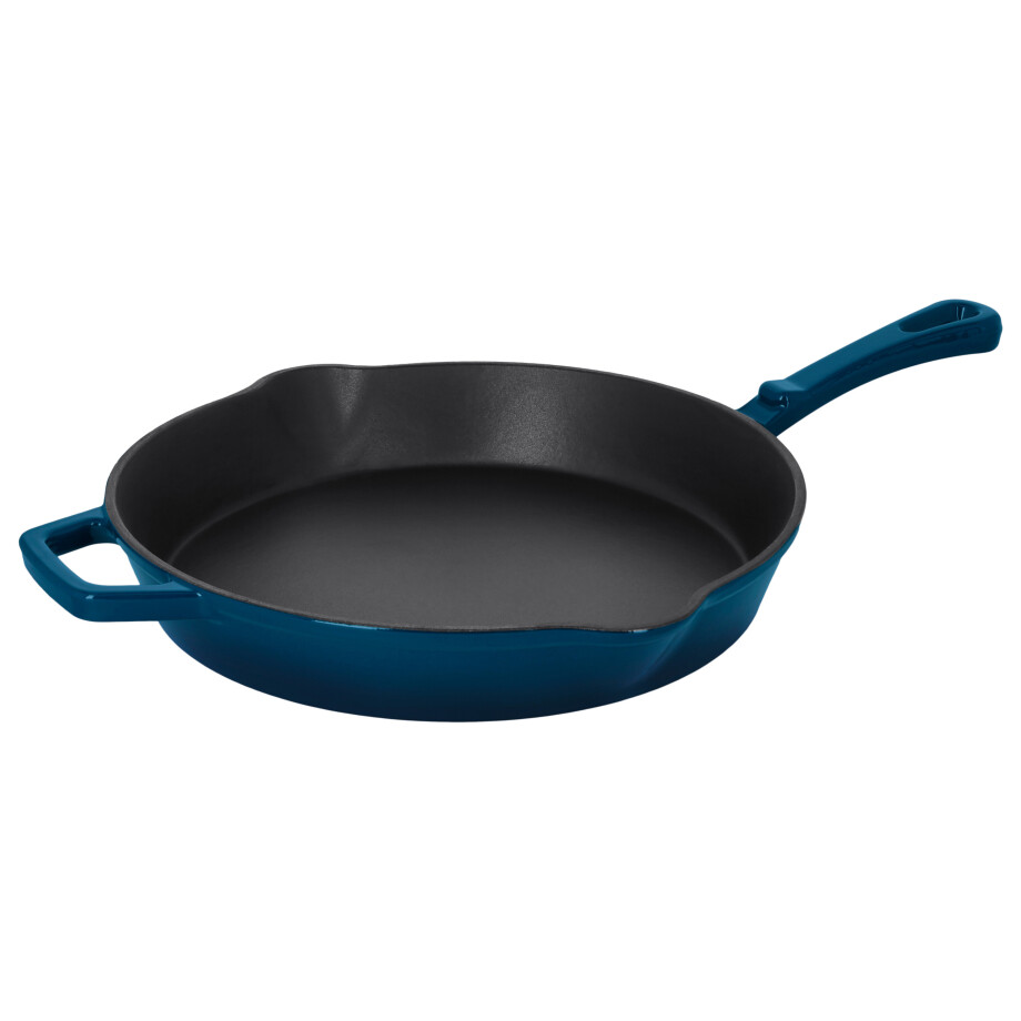 SILVERCREST Gietijzeren pan, Ø30 cm (Blauw) afbeelding 1