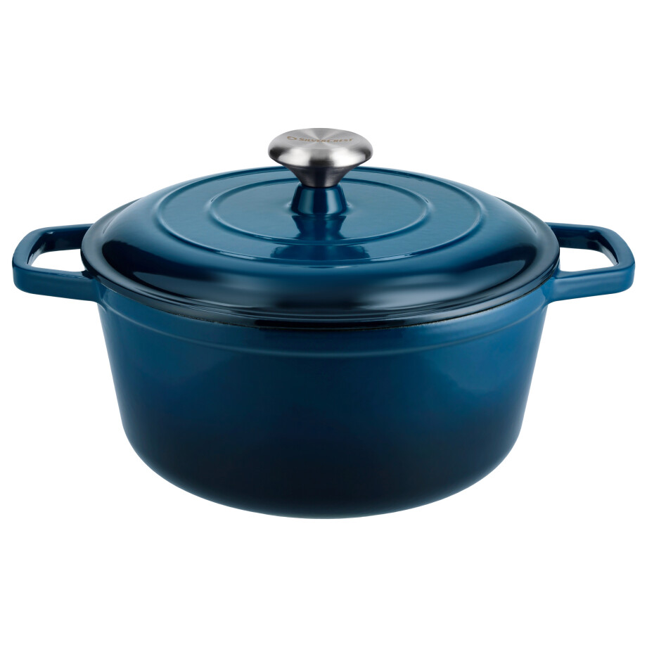 SILVERCREST Premium Gietijzeren Pan, Ø 25 cm (Blauw) afbeelding 1
