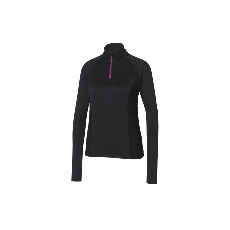 CRIVIT Dames sportshirt met fleecevoering (Zwart, XS (32/34)) afbeelding 1