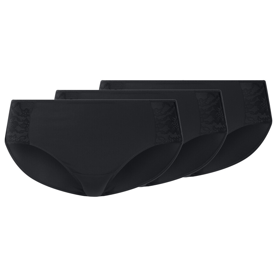 esmara Set van 3 dames hipsters (Zwart, L (44/46)) afbeelding 1