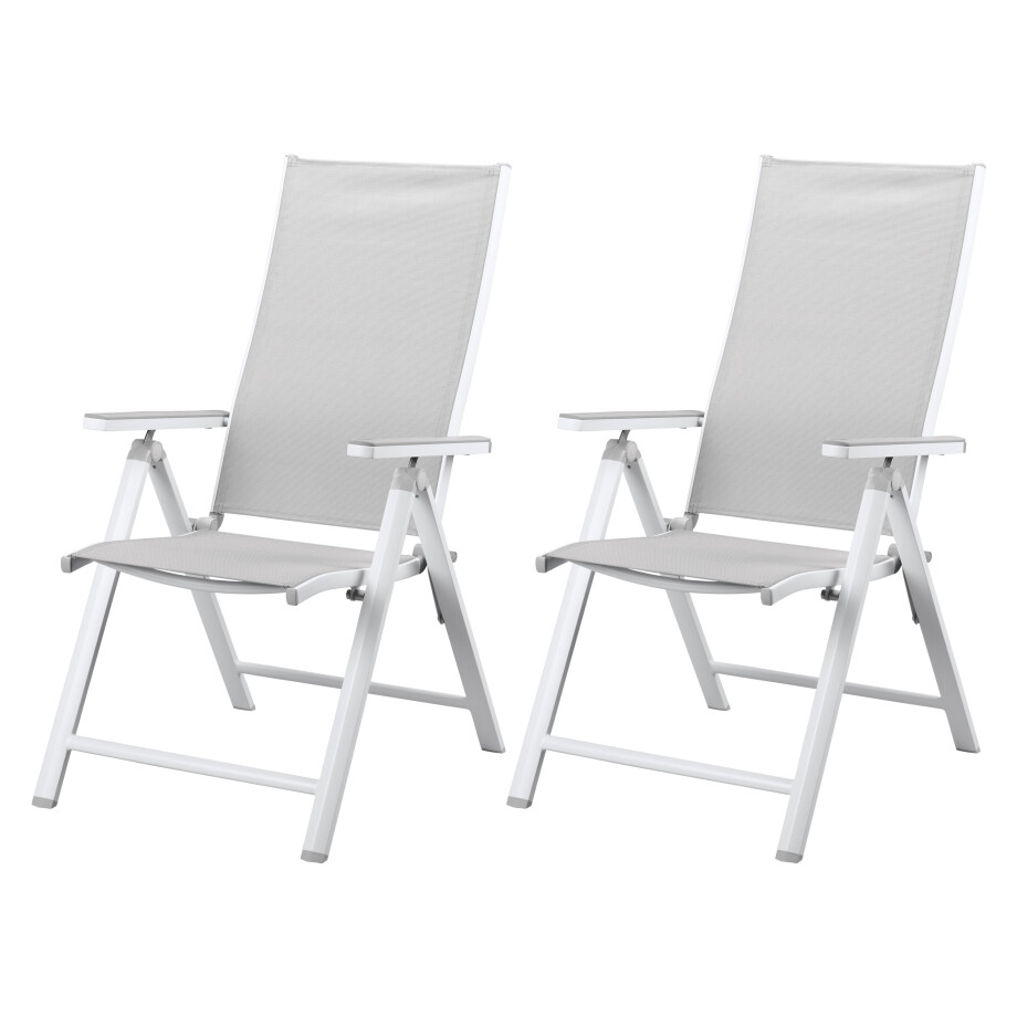 LIVARNO home 2 aluminium tuinstoelen Houston afbeelding 1
