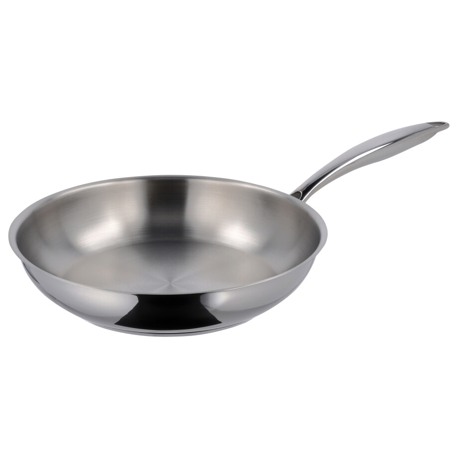 SILVERCREST Rvs koekenpan 28 cm (Niet gecoat) SILVERCREST Rvs koekenpan 28 cm (Niet gecoat) afbeelding 1