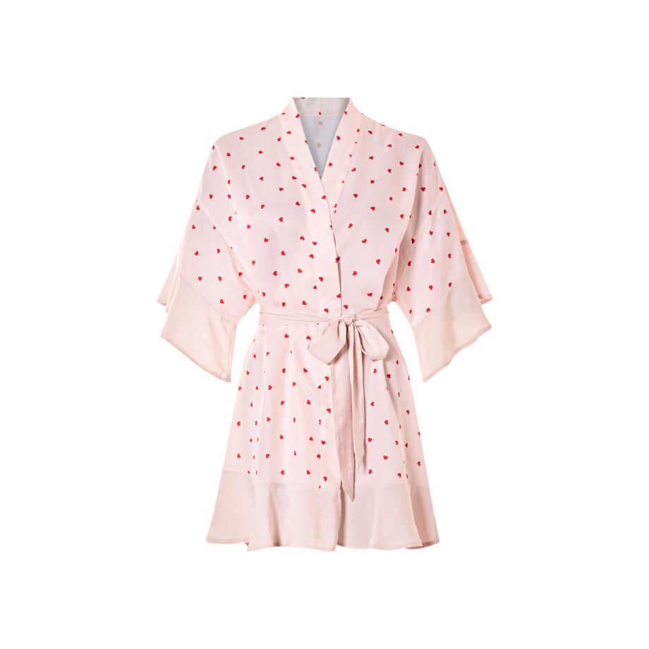 esmara Satijnen dames kimono (Lichtroze, M (40/42)) afbeelding 1