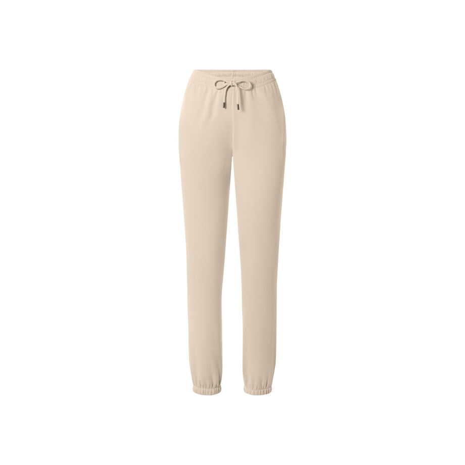 esmara Dames joggingbroek (Beige, L (44/46)) afbeelding 1
