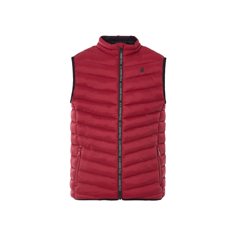 LIVERGY Gewatteerde heren bodywarmer (Rood, M) afbeelding 1
