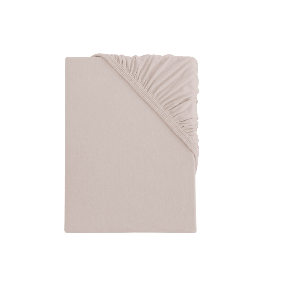 LOOKS BY WOLFGANG JOOP Jersey hoeslaken 180-200 x 200 cm (Beige) LOOKS BY WOLFGANG JOOP Jersey hoeslaken 180-200 x 200 cm (Beige) afbeelding 1