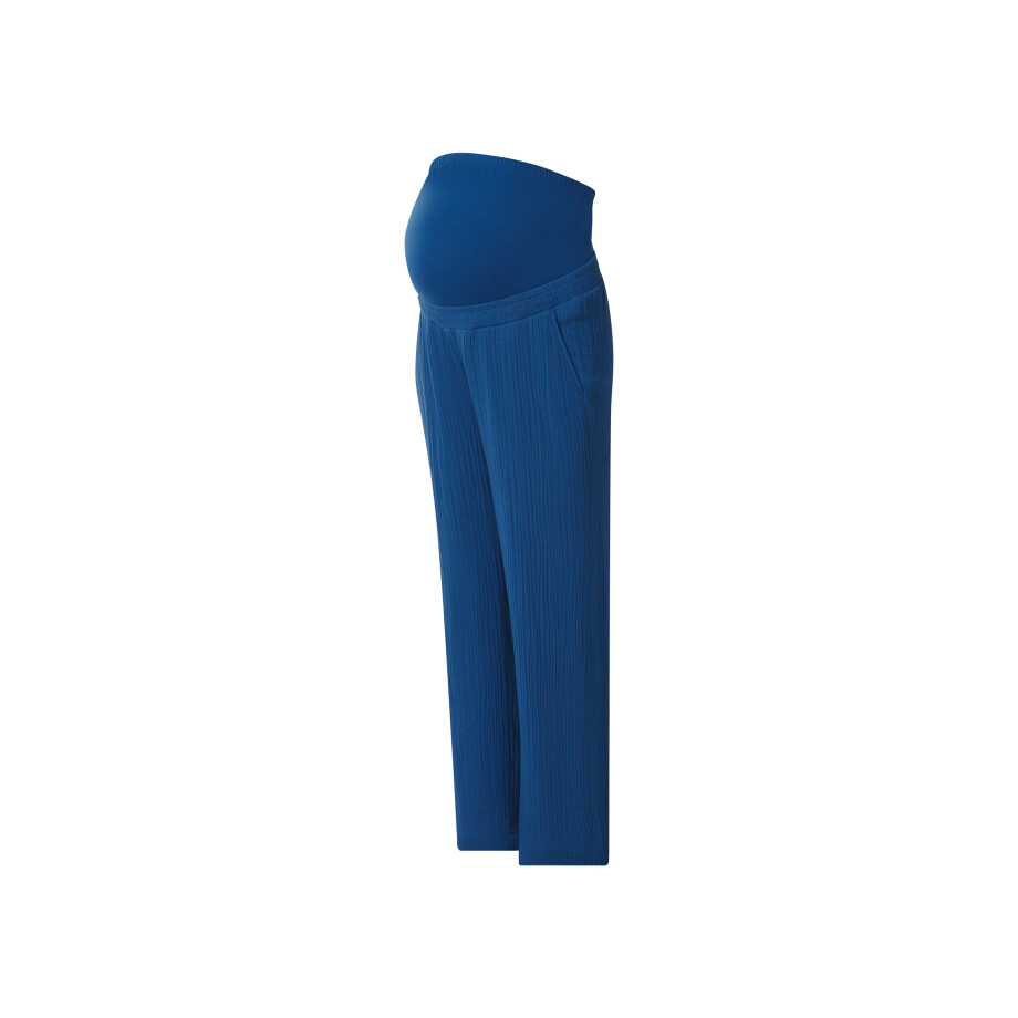 esmara Mousseline zwangerschapsbroek (Marineblauw, S (36/38)) afbeelding 1