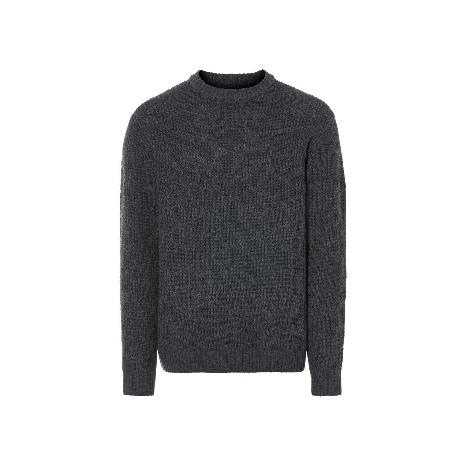 LIVERGY Gebreide heren trui (Grijs, XL) afbeelding 1