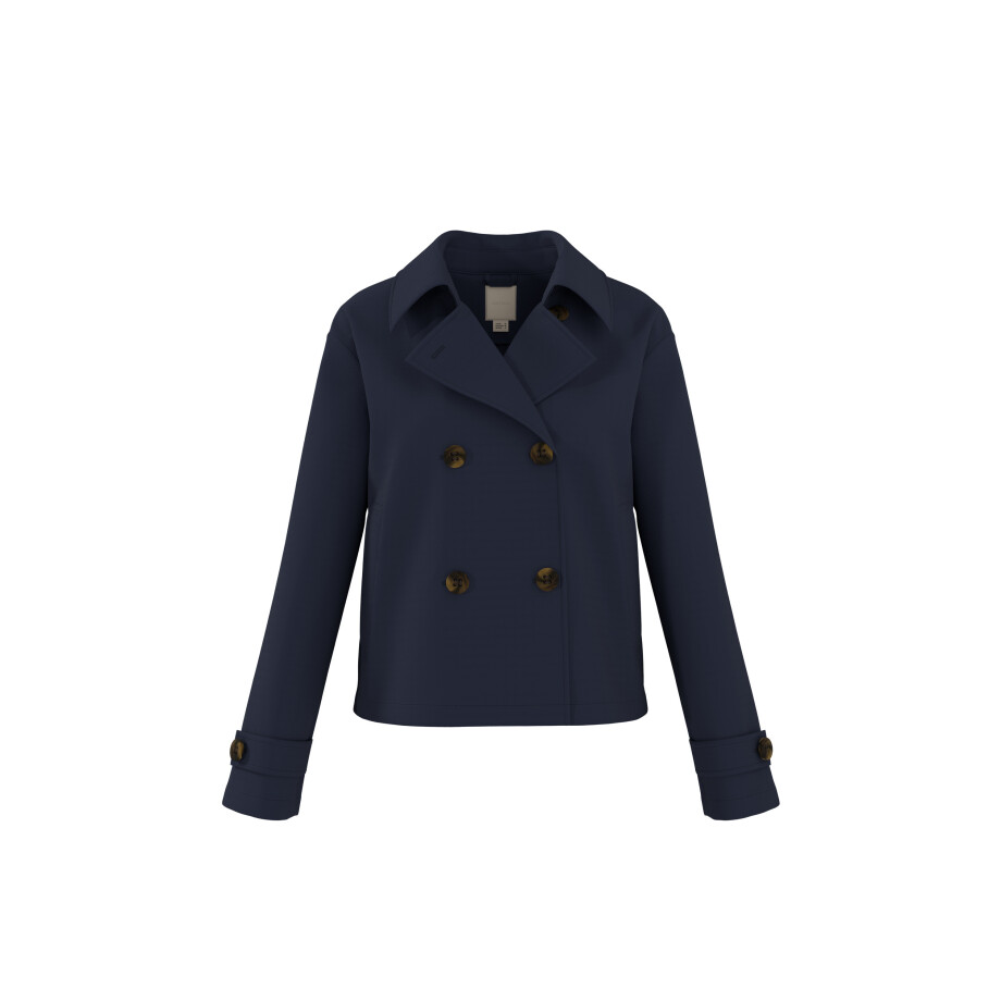 esmara Dames trenchcoat (Marineblauw, 44) afbeelding 1