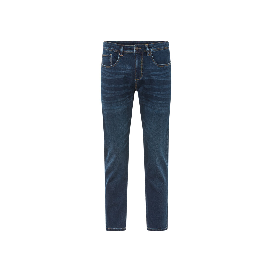 LIVERGY Heren sweatjeans - Slim fit (Donkerblauw, 48 (32/32)) afbeelding 1