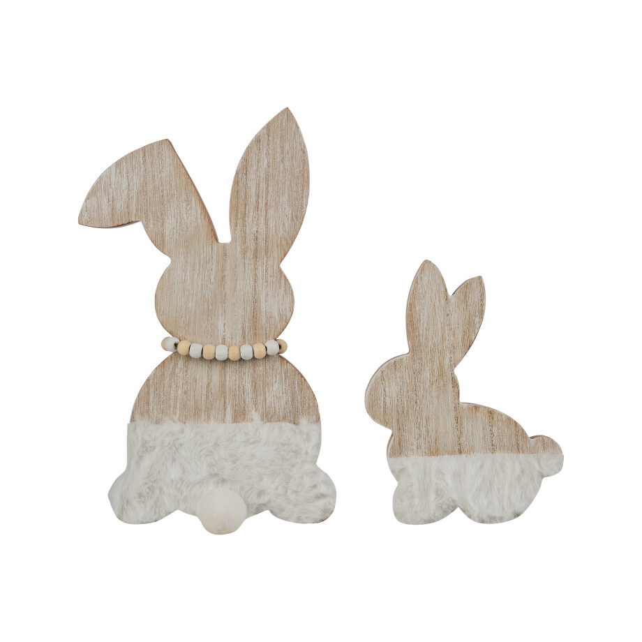 LIVARNO home Paasdecoratie (haas/hout/wit) afbeelding 