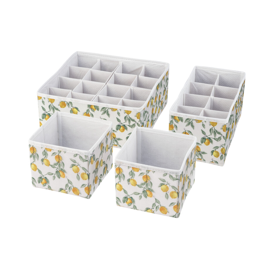 LIVARNO home Lade organizers (Wit/geel) LIVARNO home Lade organizers (Wit/geel) afbeelding 1