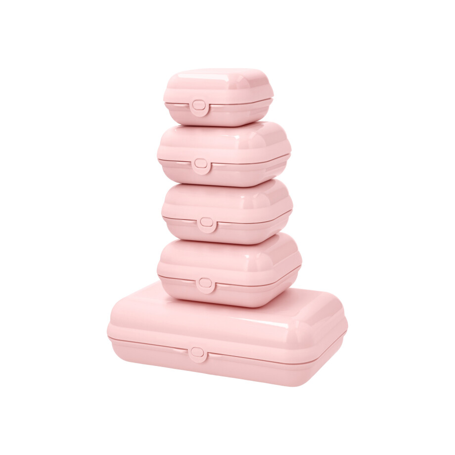 SILVERCREST Broodtrommelset, 5-delig (Roze) SILVERCREST Broodtrommelset, 5-delig (Roze) afbeelding 1