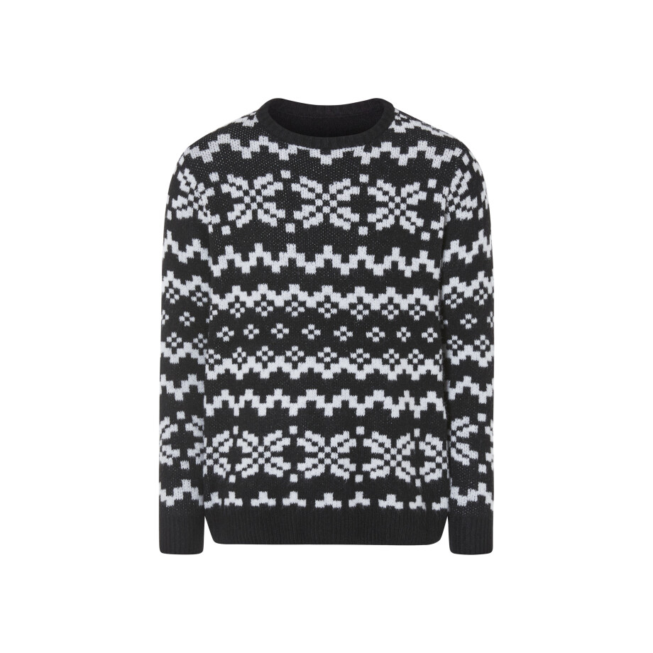 LIVERGY Heren Kersttrui (Zwart, XL) LIVERGY Heren Kersttrui (Zwart, XL) afbeelding 1