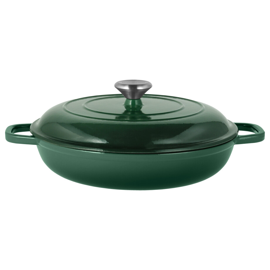 SILVERCREST Gietijzeren hapjespan, Ø30 cm (Groen) afbeelding 1