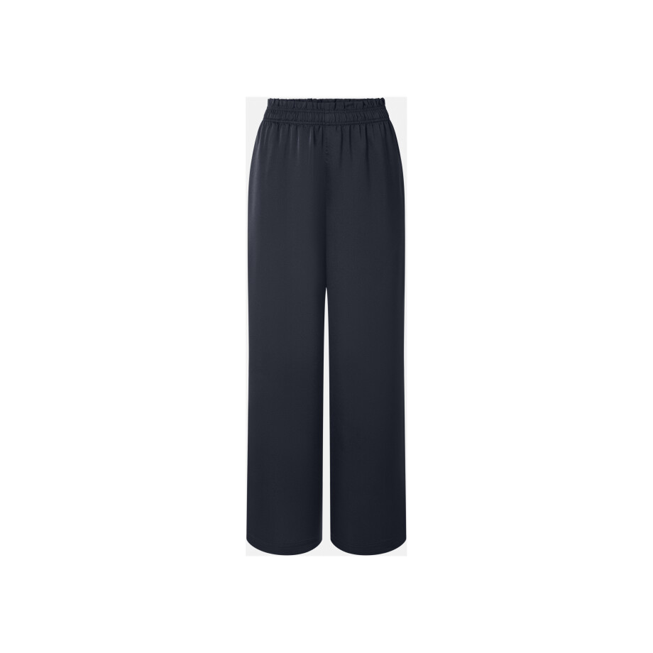 esmara Satijnen dames broek - Wide leg (Marineblauw, S (36/38)) afbeelding 1