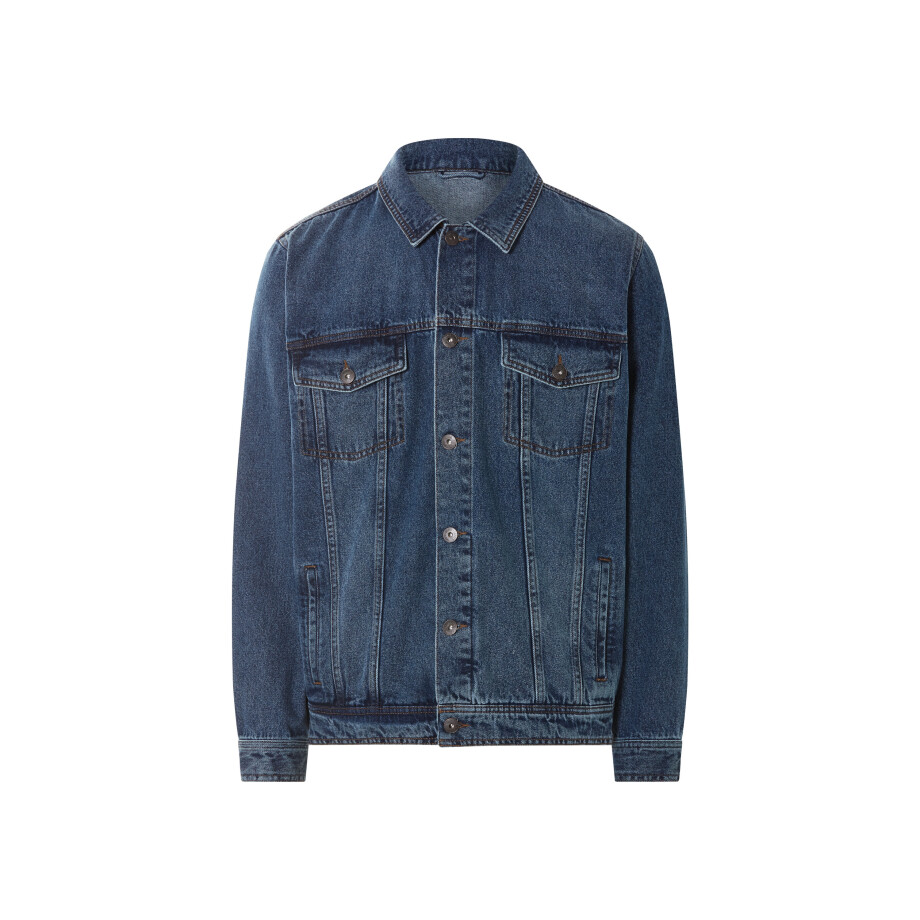 LIVERGY Spijkerjas heren (Blauw, L) afbeelding 1