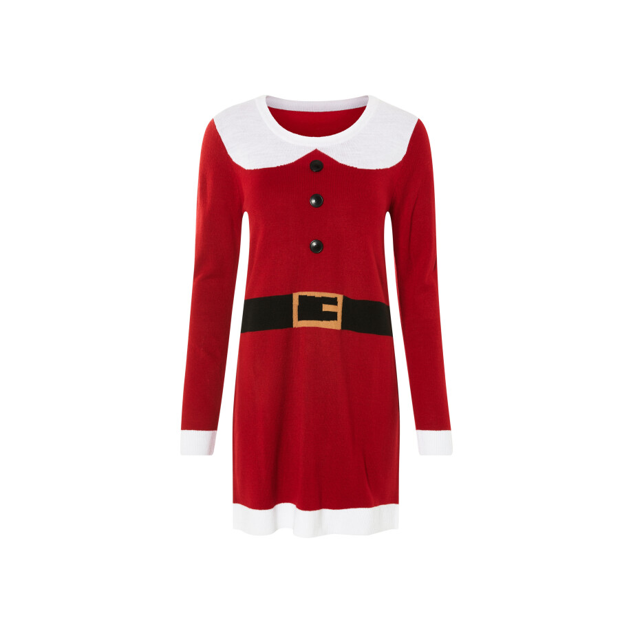 esmara Dames kerstjurk (M (40/42), Rood) afbeelding 1