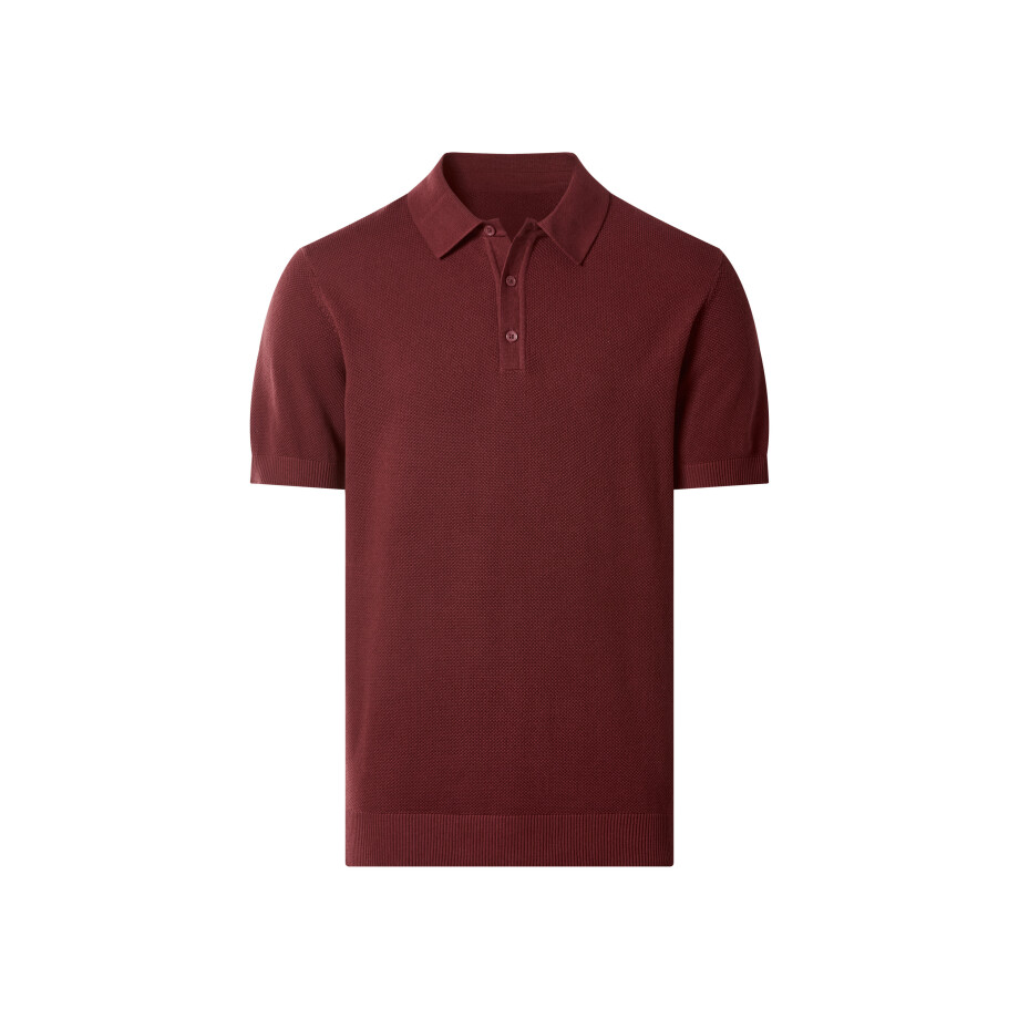 ESMARA MEN Gebreide heren polo (Rood, XL) ESMARA MEN Gebreide heren polo (Rood, XL) afbeelding 1