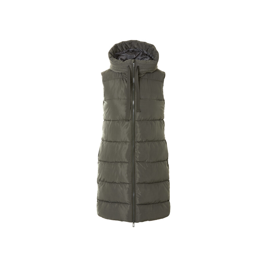 esmara Lange dames bodywarmer (Olijfgroen, L (44/46)) afbeelding 1