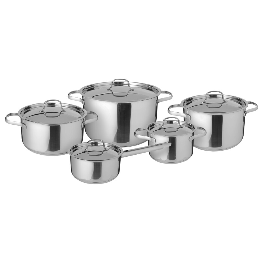 LIVARNO home RVS pannenset (RVS deksel) afbeelding 