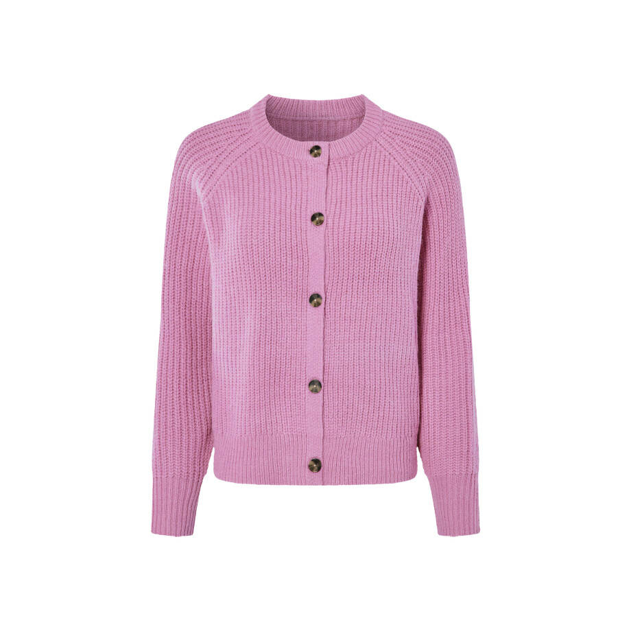 esmara Gebreid dames vest (Roze, L (44/46)) afbeelding 1