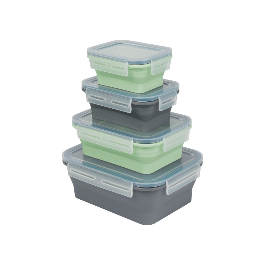 SILVERCREST Opvouwbare vershoudbakjes of lunchbox (Rechthoekig) afbeelding 