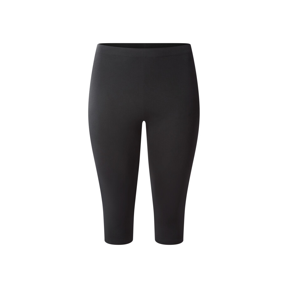 esmara Dames capri legging - Plus size (Zwart, 3XL (56/58)) esmara Dames capri legging - Plus size (Zwart, 3XL (56/58)) afbeelding 1