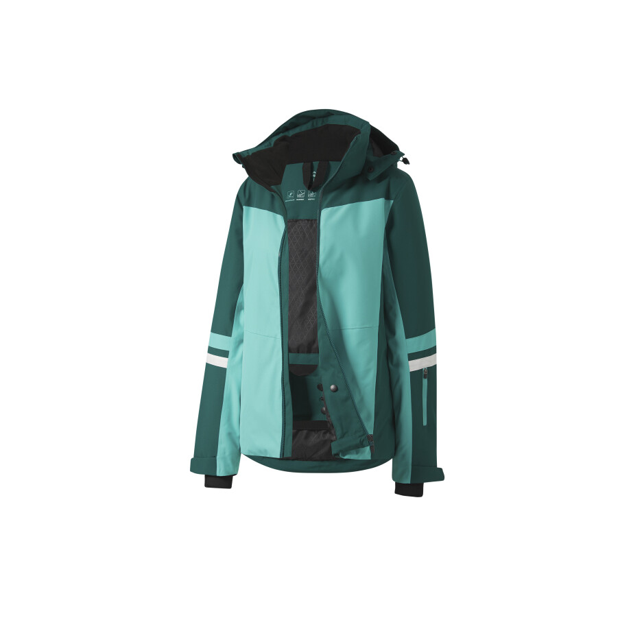 CRIVIT PREMIUM Dames ski jas (Turquoise/groen/wit, XS (32/34)) afbeelding 1