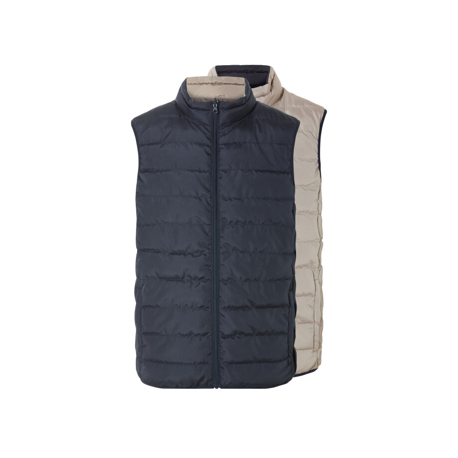 LIVERGY Heren bodywarmer (M, donkerblauw/beige) LIVERGY Heren bodywarmer (M, donkerblauw/beige) afbeelding 1