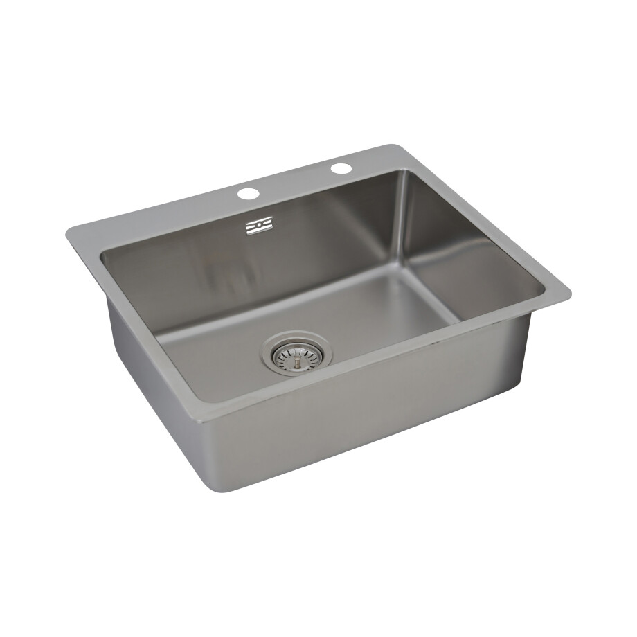 Respekta RVS wasbak Chicago (60x50 cm) Respekta RVS wasbak Chicago (60x50 cm) afbeelding 1