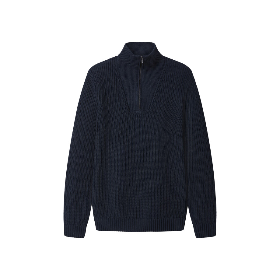 esmara Men Gebreide heren trui (Marineblauw, S) afbeelding 1