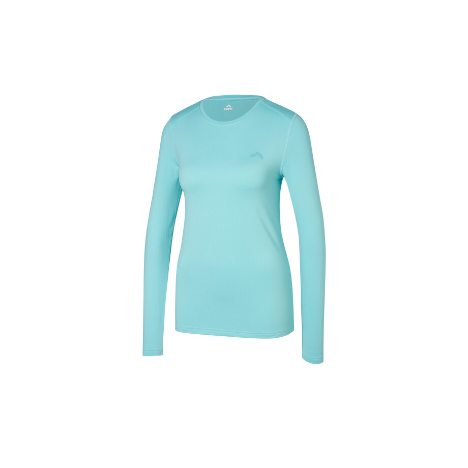 CRIVIT Dames thermo sportshirt (Turquoise, L (44/46)) afbeelding 1