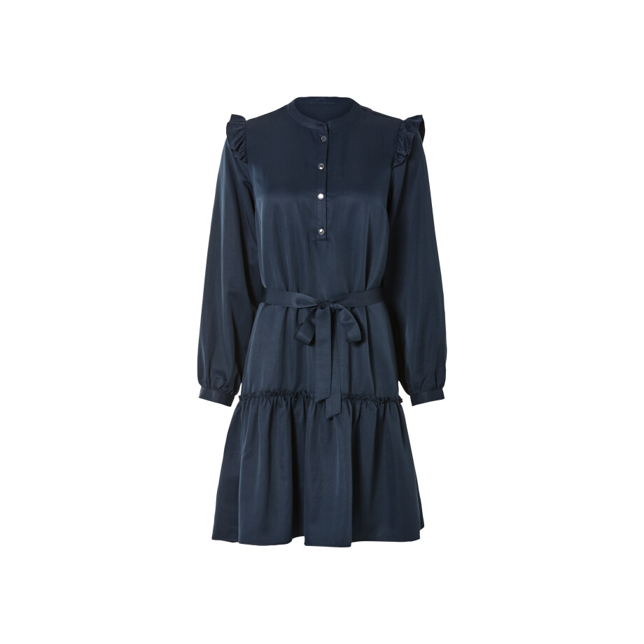 esmara Dames blousejurk (40, Marineblauw) afbeelding 1