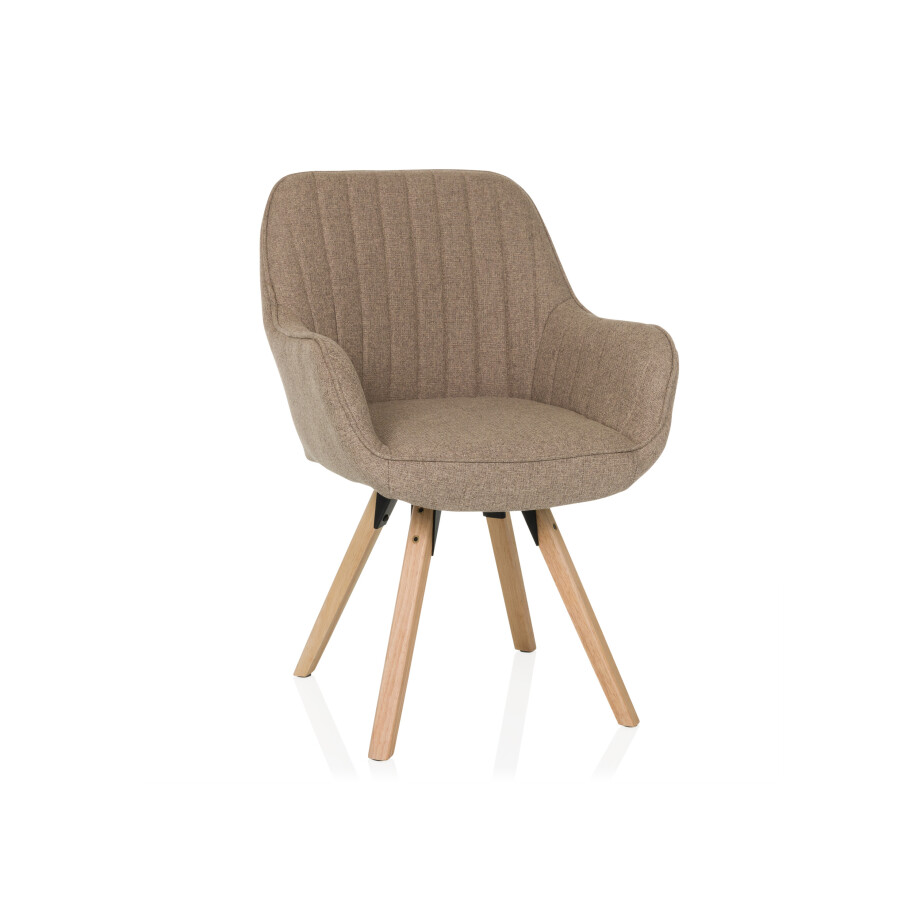 HJH LIVING Draaibare eetkamerstoel Scandi Soft (Beige) afbeelding 1