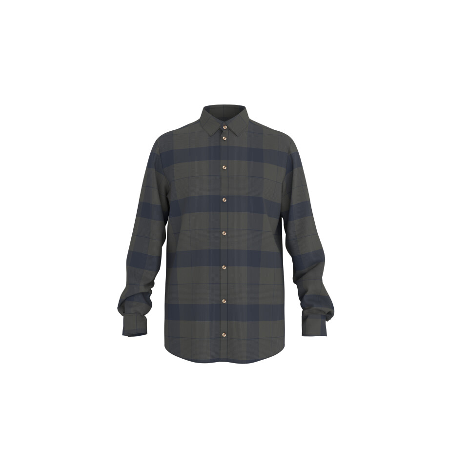 ESMARA MEN Heren flanellen overhemd (Ruit/olijf/navy, XXL (45/46)) ESMARA MEN Heren flanellen overhemd (Ruit/olijf/navy, XXL (45/46)) afbeelding 1