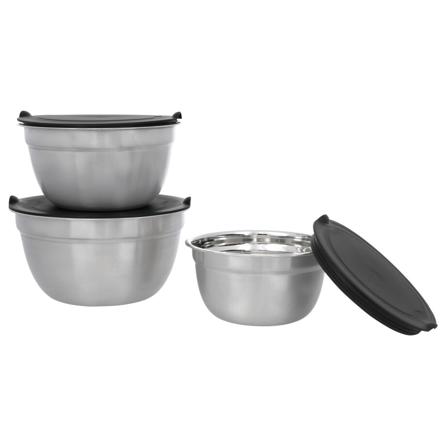 SILVERCREST Set van 3 RVS schalen SILVERCREST Set van 3 RVS schalen afbeelding 1