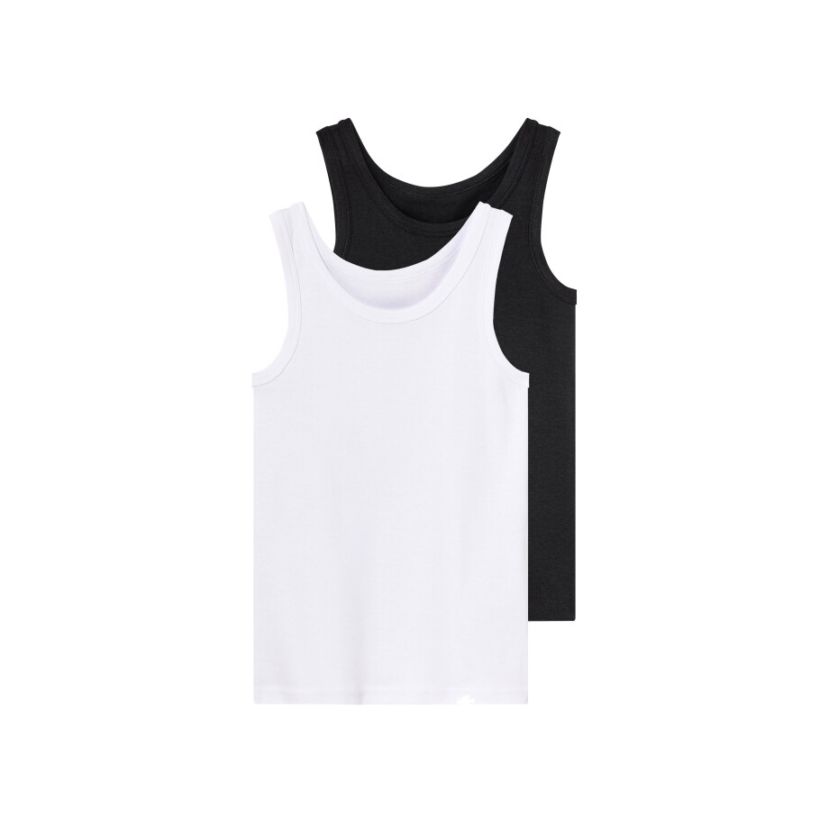 pepperts! 2 kinder hemden (158/164, Wit/zwart) pepperts! 2 kinder hemden (158/164, Wit/zwart) afbeelding 1