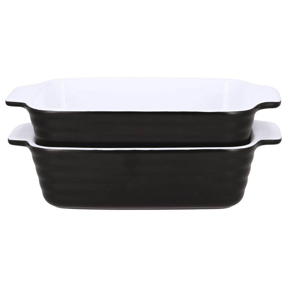 SILVERCREST Ovenschalen (2 klein, zwart) afbeelding 1