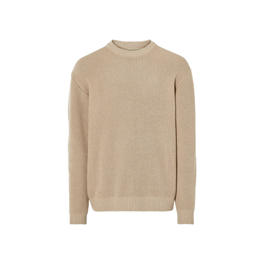 LIVERGY Gebreide heren trui (Beige, XL) afbeelding 1