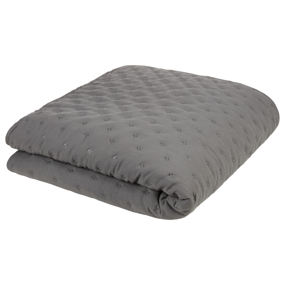 LIVARNO home Sprei 200 x 220 cm (Donkergrijs) afbeelding 1