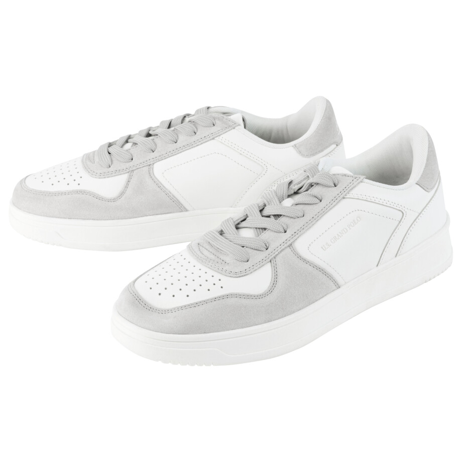 LIVERGY Heren sneakers (Wit/grijs, 45) afbeelding 1