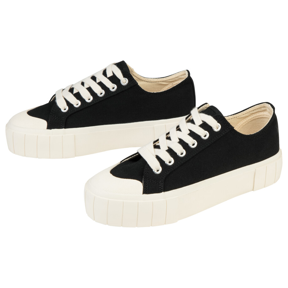 esmara Dames sneakers (Zwart, 40) afbeelding 1