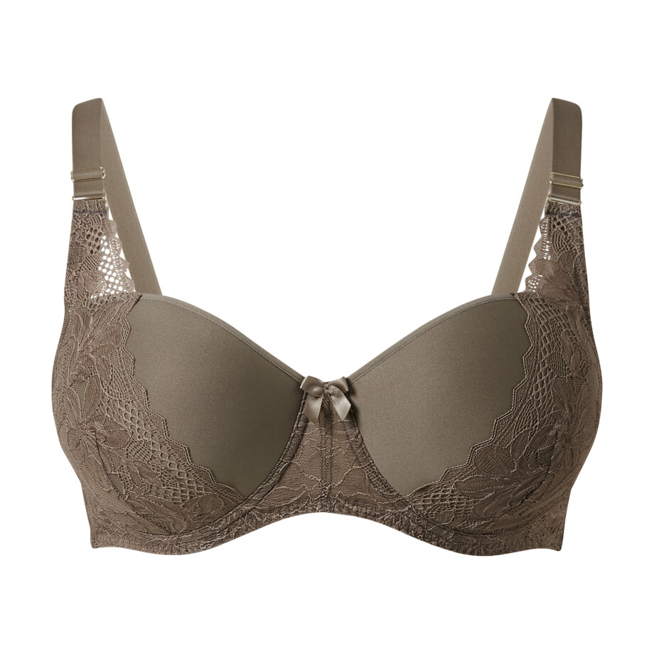 esmara Dames spacer-bh - plus size (Kaki, 95C) afbeelding 1