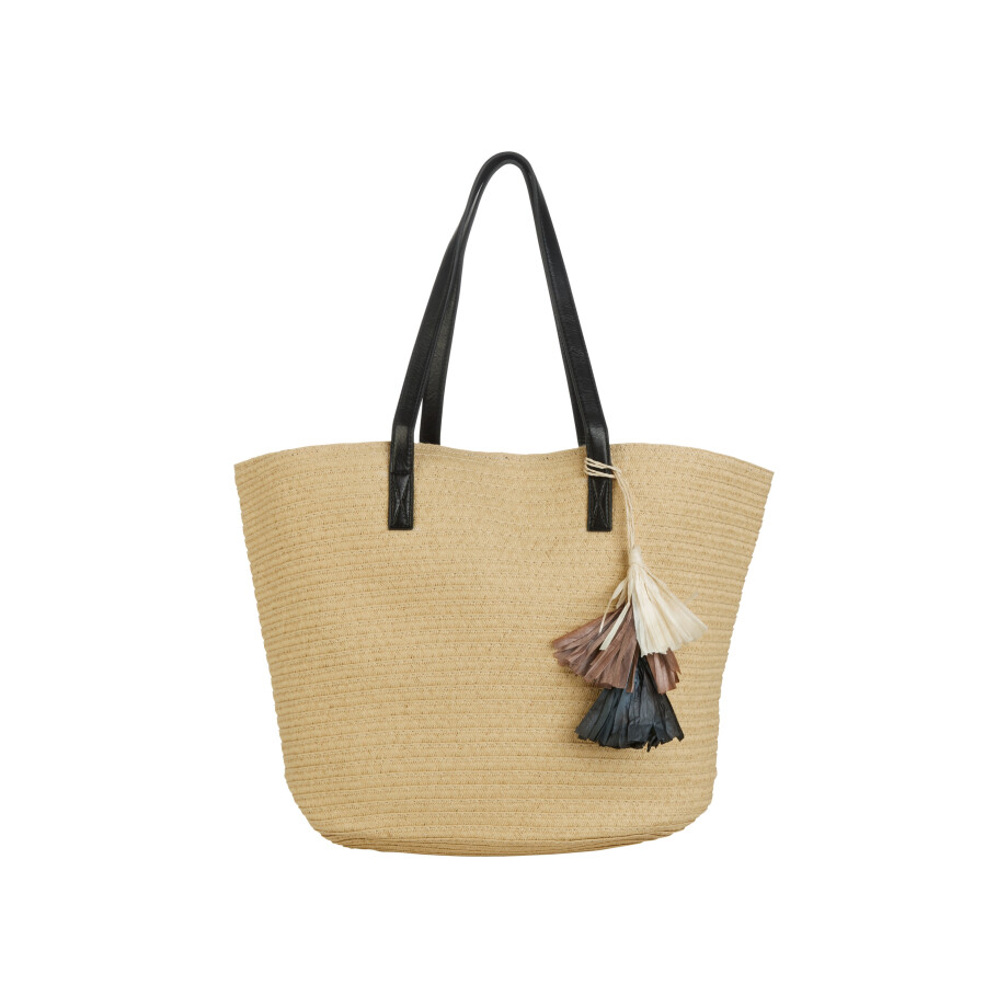 esmara Strandtas (Beige/zwart) afbeelding 1