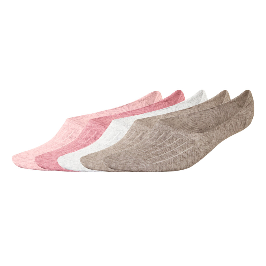 esmara 5 paar sokken (roze/wit/beige, 35-38) esmara 5 paar sokken (roze/wit/beige, 35-38) afbeelding 1